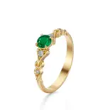 Pierścionek ze szmaragdem naturalnym AJPZ_062